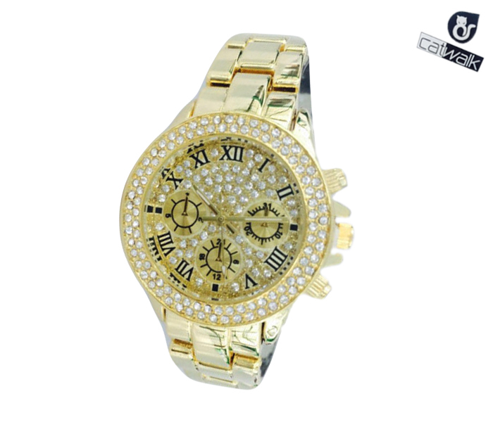 Catwalk CW-202 Genuine Quality Fashionable Cz  Watch with Magnetic Lock for Women Purple - Zoom Image