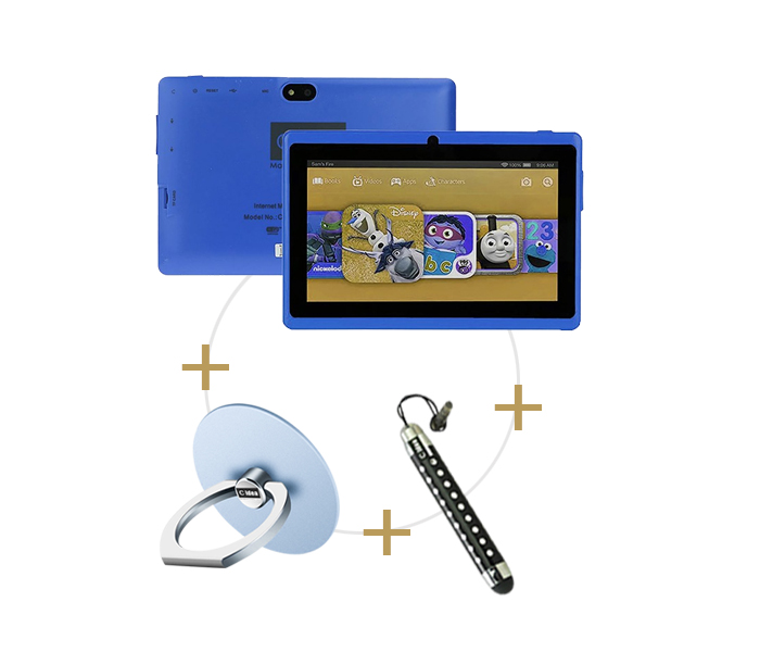 C idea CM10 7 Inch 1GB RAM 8GB Internal Memory Android Tablet With Combo of Touch Pen and Finger Holder- Blue - Zoom Image 4