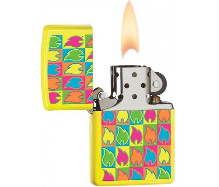 Zippo 28954 Boxed Flames Lighter Multicolor - Zoom Image 1