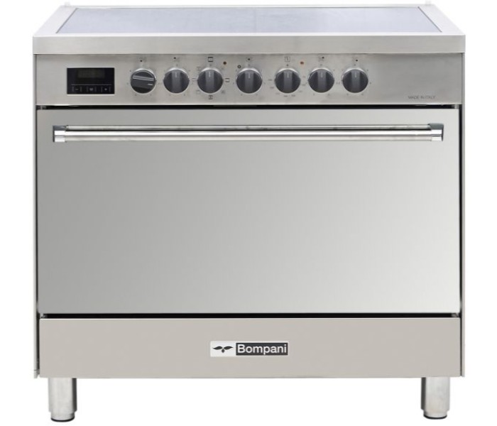 Bompani BO683EG/E 90 x 60 cm Electric Cooker 5 Hotplate Oven with Fan Stainless Steel - Zoom Image 2