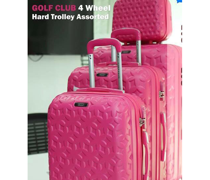 Golf Club Gct-321 4 Wheel Hard Trolley 4 Pieces Pink - Zoom Image 2