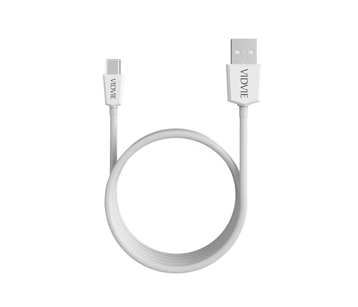 Vidvie CB-401 Data Cable for Smartphone - 1 Meter, White - Zoom Image 2