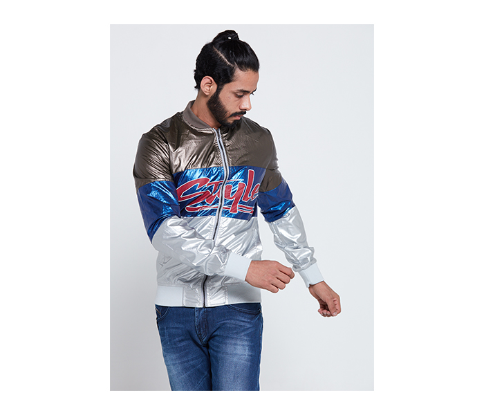 Lynk LY10071 Stylish Bomber Jacket For Men M - Multi Color - Zoom Image 1