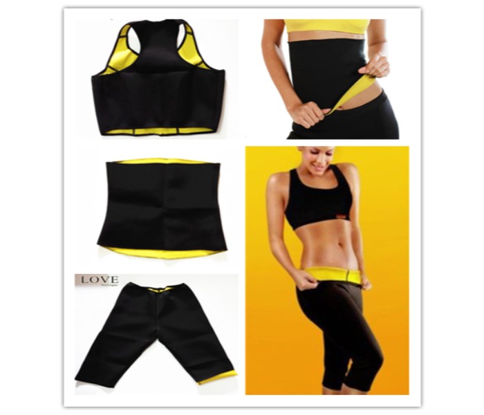 3 in 1 Body Shaper Weight Loss Suit, Black - XXL - Zoom Image 2