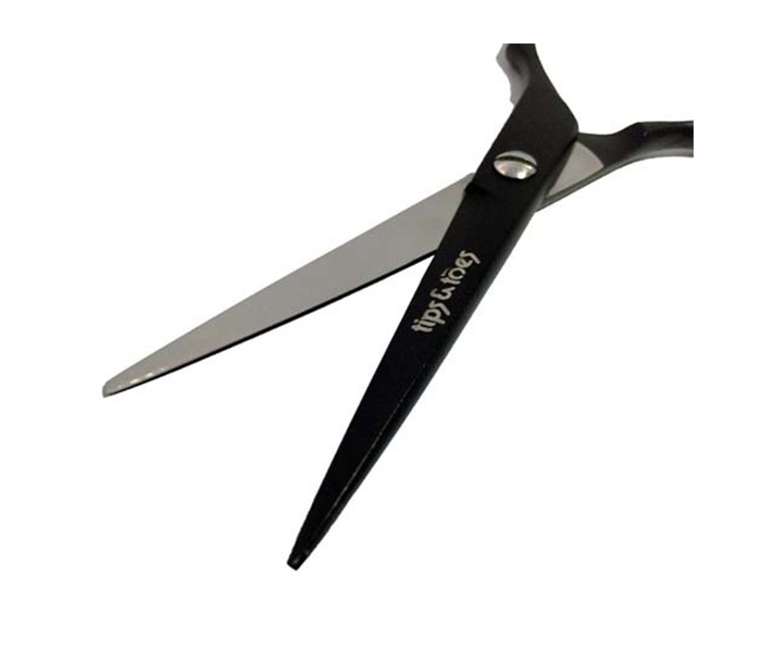 Tips & Toes TT-683 Super Cut- Stainless Steel Professional Barber Scissors - Black - Zoom Image 3