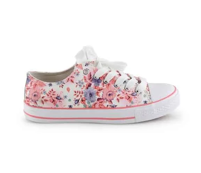 Okko Flower Pattern Sneaker For Girls Eu-39 - Pink - Zoom Image 1