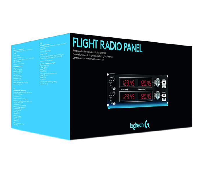 Logitech 945-000011 G Saitek Flight Radio Panel Professional Simulation Radio Controller - Black - Zoom Image 3