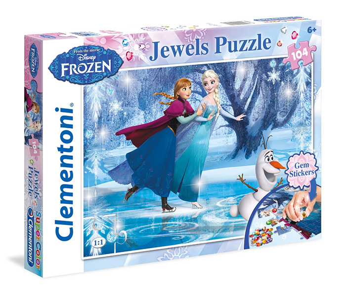 Clementoni 20601 Super Colour Disney Frozen Jewels Puzzle - 104 Pieces - Zoom Image 2