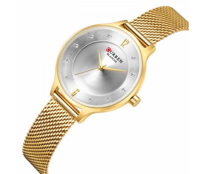 Curren 9036 Analog Quartz Watch For Women Gold - Zoom Image 1