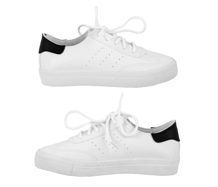 Ladies Stylish Comfort Shoes 38 UK 31649 White and Black - Zoom Image 2