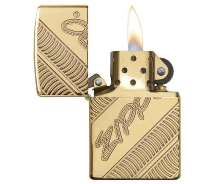 Zippo 29625 Armor Coiled Lighter Gold - Zoom Image 1