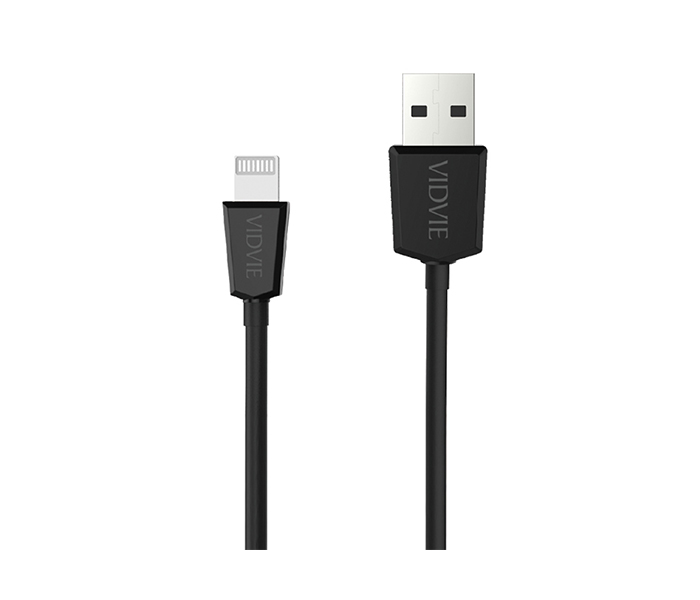 Vidvie CB-401 Data Cable for Apple iPhone - 1 Meter, Black - Zoom Image 3