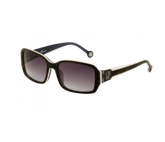 Carolina Herrera SHE54002A1 Round Beige Frame & Gradent Brown Mirrored Sunglasses for Women - Zoom Image