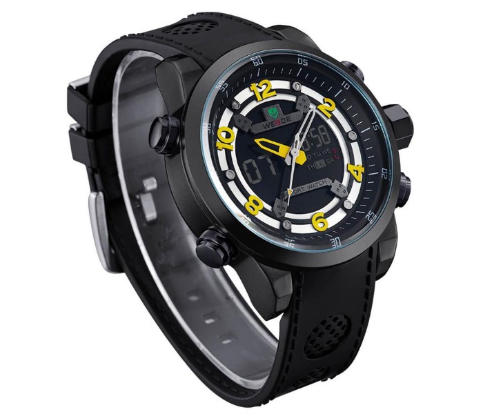 Weide WH 3315PU Mens Analog and Digital Watch Yellow and Black - Zoom Image 2