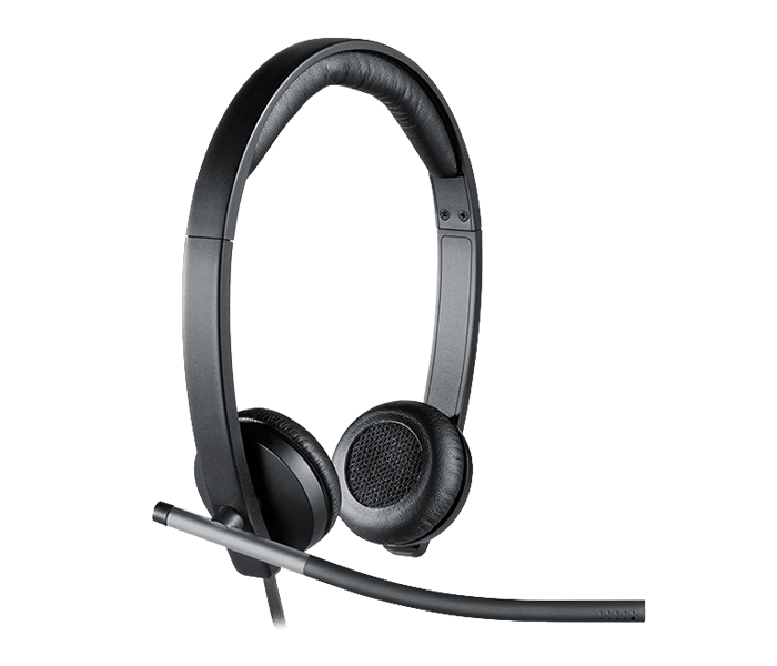 Logitech 981-000519 H650e Dual USB Wired Headset - Black - Zoom Image 4