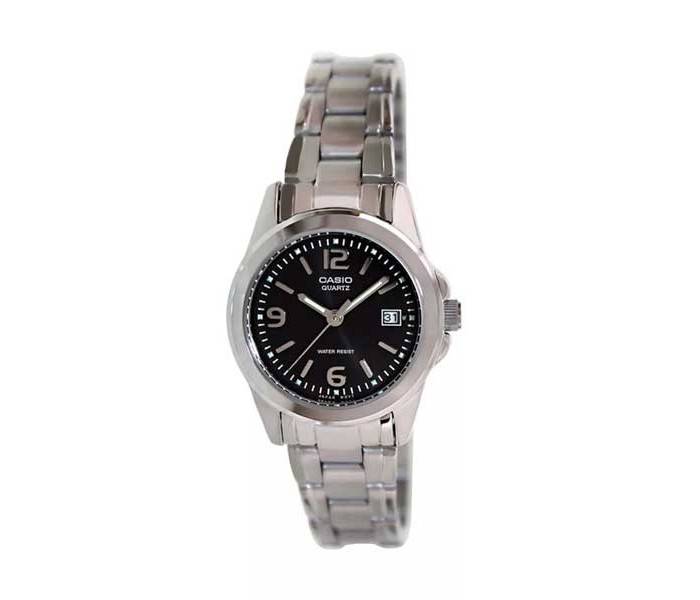 Casio LTP-1215A-1ADF (CN) Womens Analog Watch Black and Silver - Zoom Image