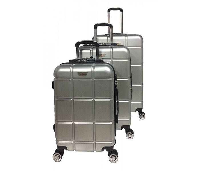 Platinum RA8636 4 Wheels Unbreakable Hard Travel Trolley Bag Set of 3 Pieces - Gold - Zoom Image