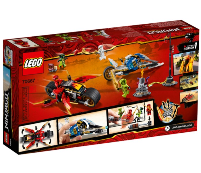 Lego Ninjago 70667 Kais Blade Cycle and Zane's Snowmobile Multicolor - Zoom Image 2