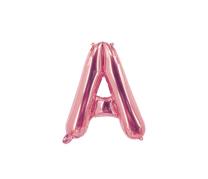 Party Time A-RG-803409 Letter A 16 Inch Foil Balloon Rose Gold - Zoom Image