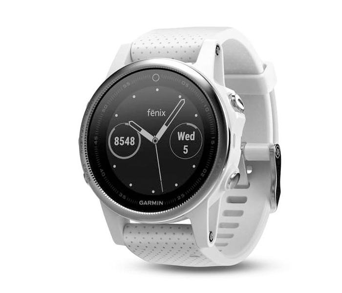 Garmin Fenix5S Multi Sport Smart Watch With Silicone Band - Carrara White - Zoom Image 4