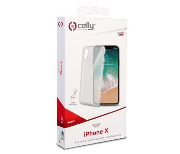 Celly 900TPU Mobile Phone Cover for iPhone X - Transparent - Zoom Image 4