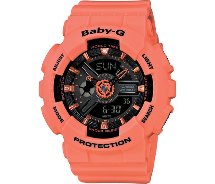 Casio Baby-G 5338 BA110 Series World Time Shock Water Resistant Womens Watch - Zoom Image