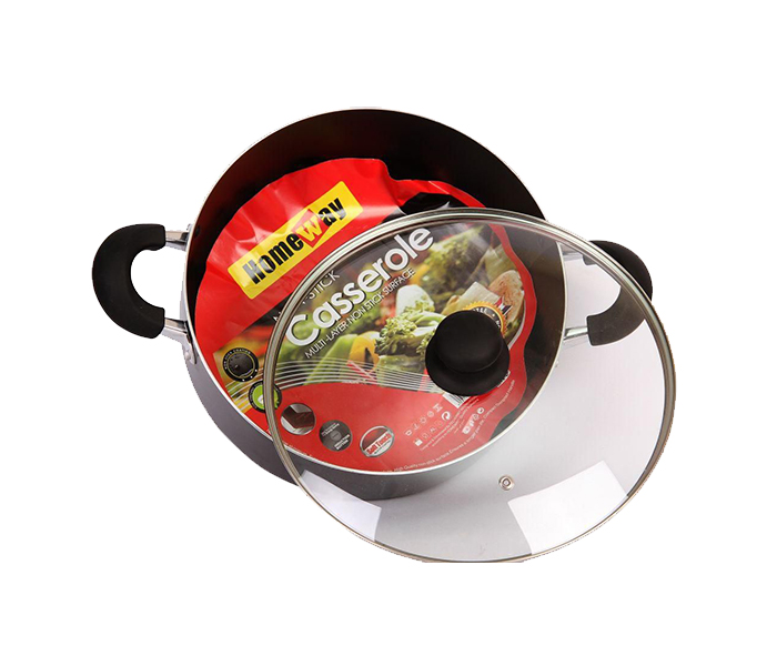 Homeway CS-252 28Cm Nonstick Casserole - Black - Zoom Image 2