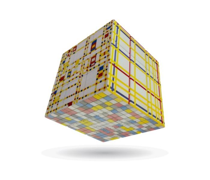 V-Cube 00.0164 Mondrian - 3 Flat Multicolor - Zoom Image 2