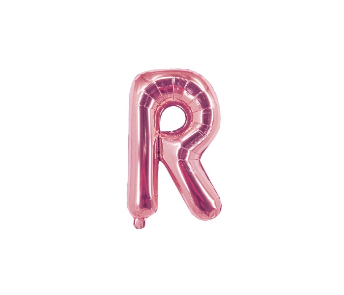 Party Time R-RG-803409 Letter R 16 Inch Foil Balloon Rose Gold - Zoom Image