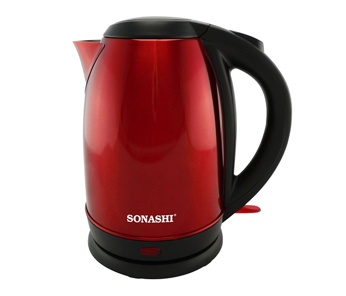 Sonashi SKT-1803 1.8 Litre Stainless Steel Cordless Kettle - Red - Zoom Image 4