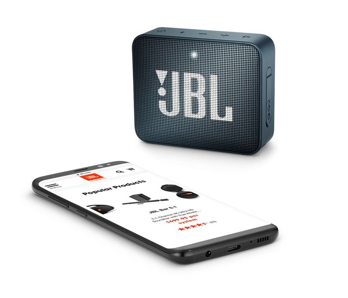 JBL GO 2 Rechargeable Waterproof Bluetooth Speaker - Slate Navy - Zoom Image 3