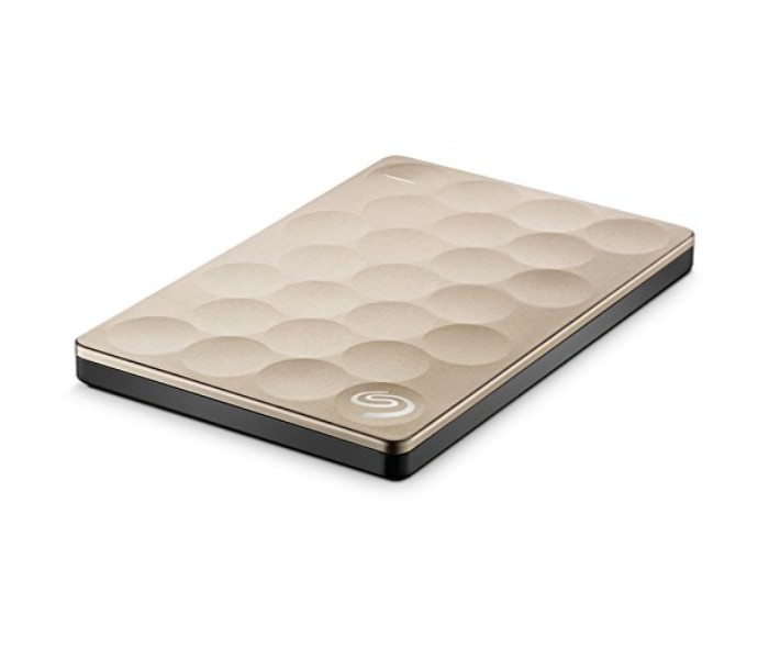 Seagate STEH2000201 2TB Backup Plus Ultra Slim Portable Hard Disk Drive Gold - Zoom Image 2