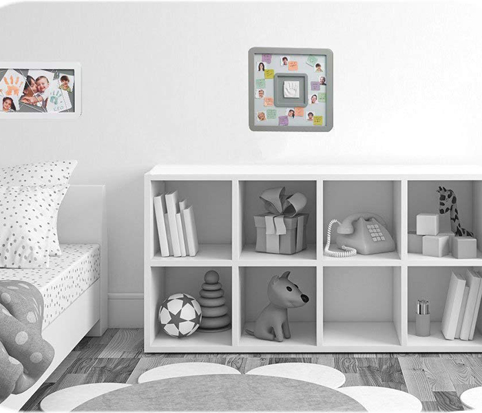 Baby Art 34120125 Memory Board - White & Grey - Zoom Image 2