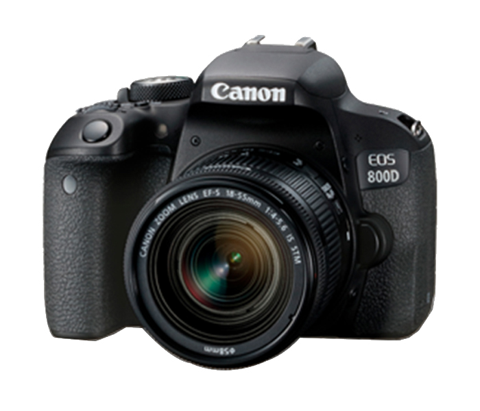 Canon EOS 800D 24.2 MP DSLR Camera with 18-55mm STM Lens - Black - Zoom Image 2