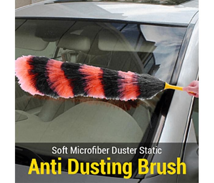 Offal Soft Microfiber Duster Static Anti Dusting Brush for Car - Black & Orange - Zoom Image 3