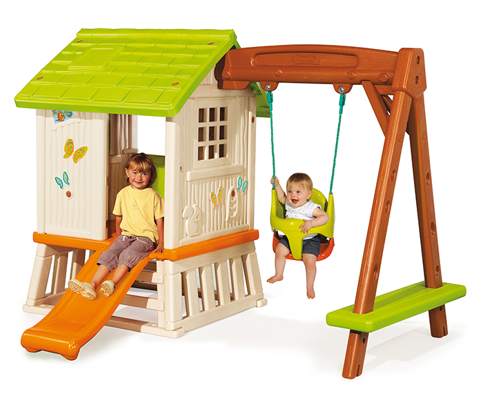 Smoby 810601 Swing Set Playhouse - Zoom Image