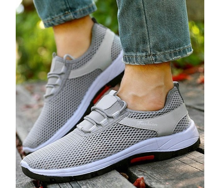 Unisex Breathable Sports Jogger Shoes EU42 OK32324 Grey - Zoom Image 2