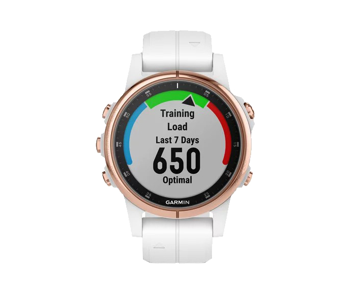 Garmin 010-01987-07 Fenix 5S Plus Smartwatch - Sapphire Rose Gold-tone with White Band - Zoom Image 5