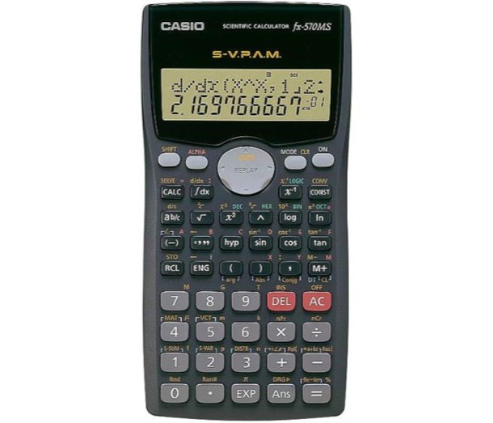 Casio FX-570MS Scientific Calculator Black - Zoom Image