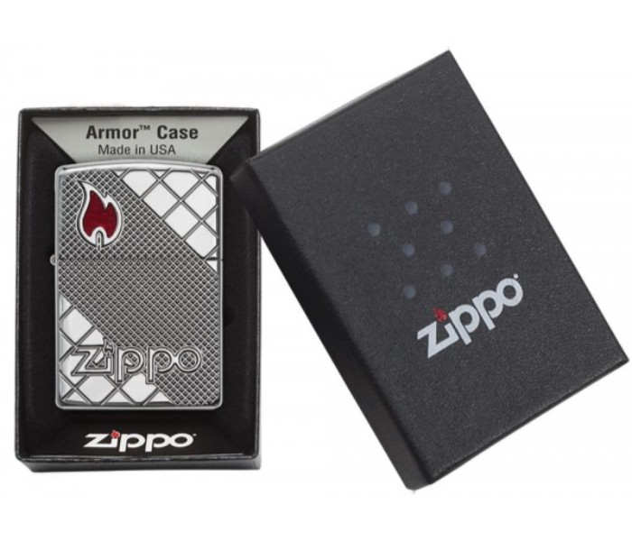 Zippo 29098 Armor Tile Mosaic Lighter Silver - Zoom Image 3