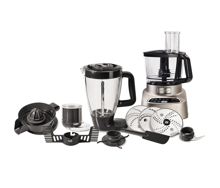 Moulinex FP826H 1000Watts Double Force Food Processor - Premium Silver & Dark Grey - Zoom Image 4