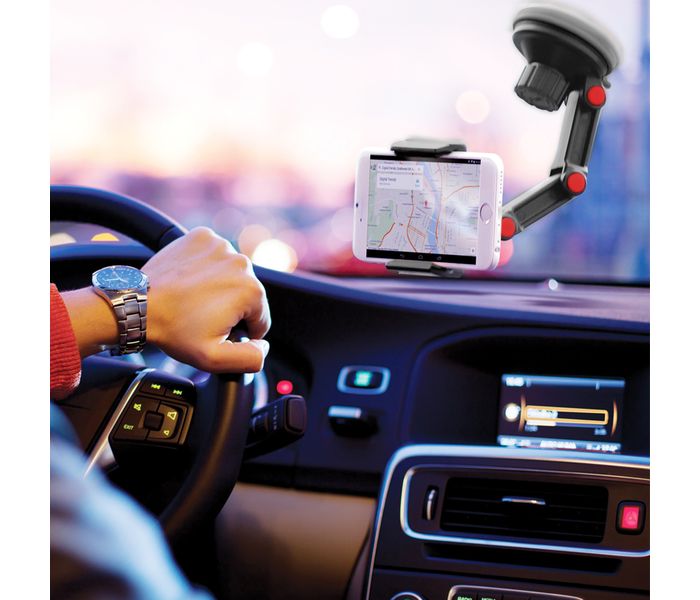 Promate RiseMount Multi-Level Car Mount Holder for Mobile Phone with 360 Degree Rotatable - Black - Zoom Image 7