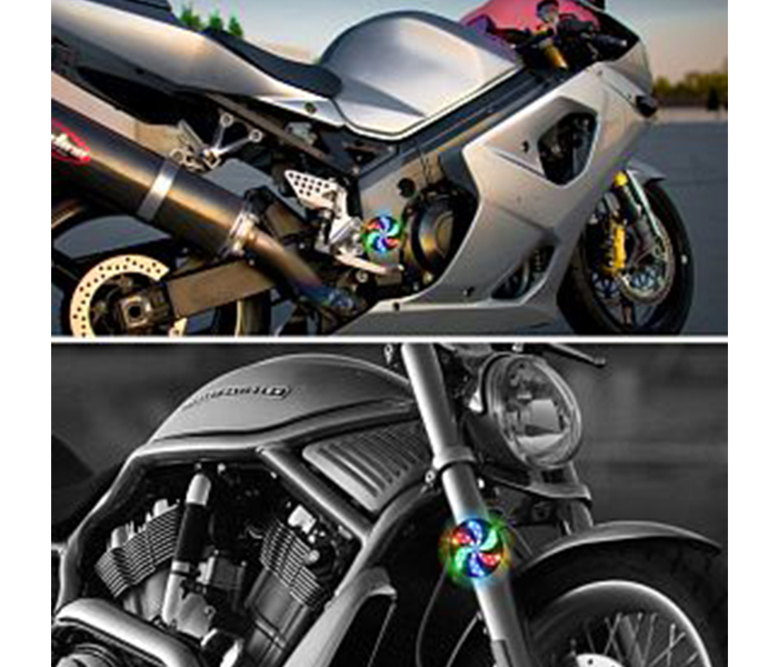 Offal XG-8125 Offalica 7 in 1 Multi-Function Motorcycle Decorative LED Flashing Lights - 2 Pieces - Zoom Image 3