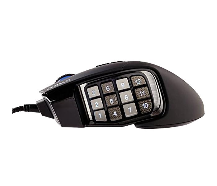 Corsair COR-MS-SCIMITAR-PRORGB-BLK- Scimitar PRO RGB Gaming Mouse - Black - Zoom Image 2