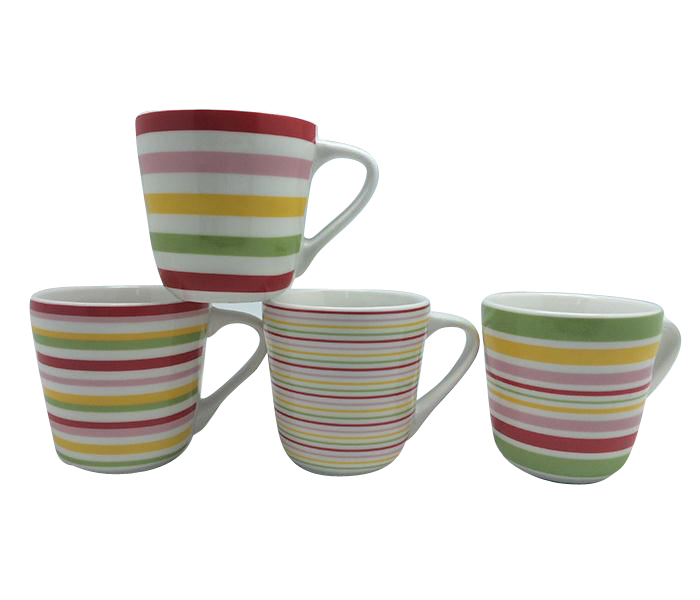 Delcasa DC1048 New Bone China Coffe Mug - 4 Pieces - Zoom Image