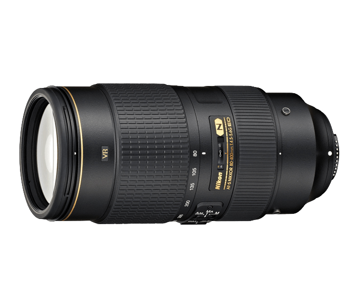 Nikon AF-S Nikkor 80-400mm f/4.5-5.6G ED VR Lens - Black - Zoom Image 1