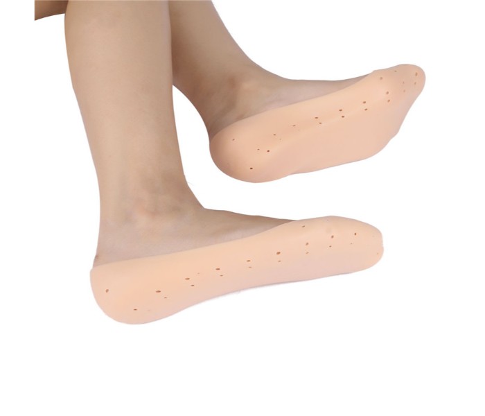 Taqdeer JH-4 Foot Anti-Crack Protective Sleeve Set Beige - Zoom Image 1