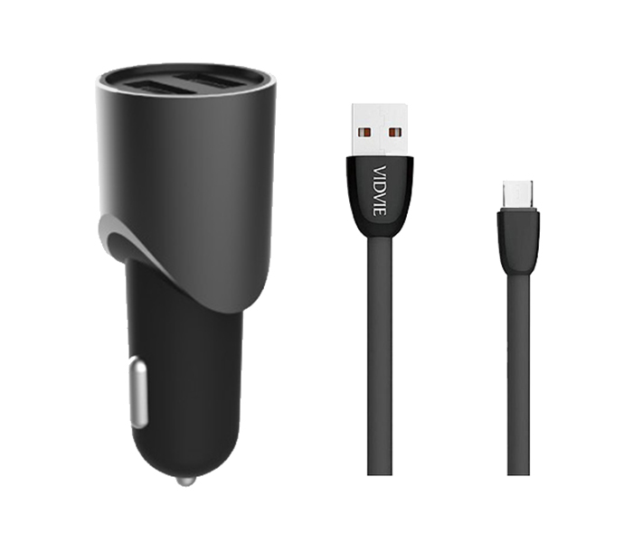 Vidvie CC-507 3.1A Car Adapter for Smartphone - Black - Zoom Image 3