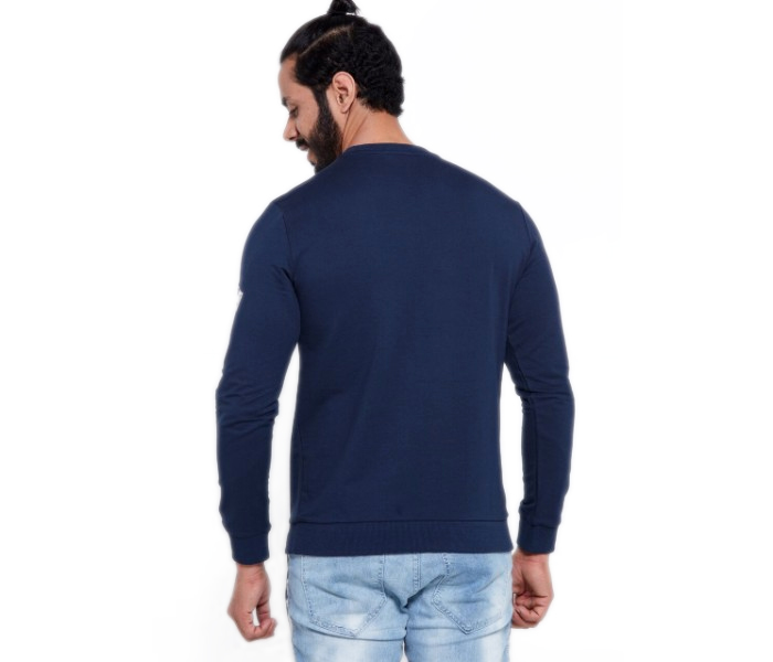 Petro OU10045 Printed Long sleeve Crew Neck T- Shirt 2XL Blue - Zoom Image 2