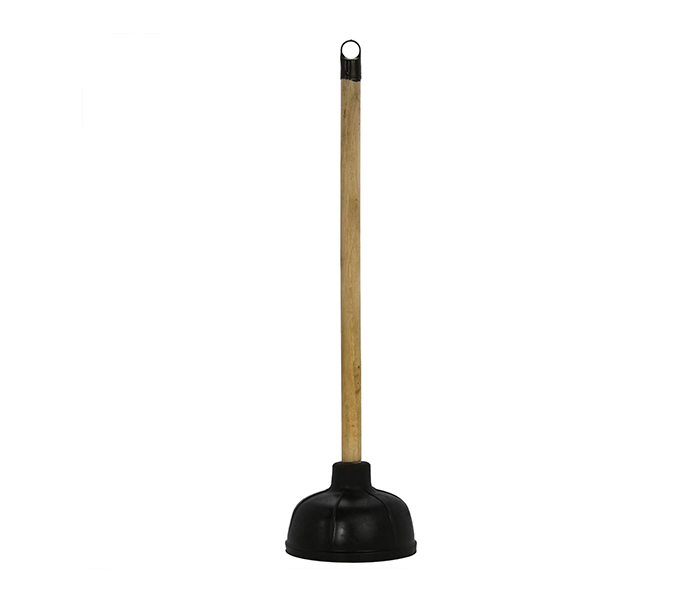 Royalford RFU9092 Toilet Air Plunger with Wooden Handle - Black & Beige - Zoom Image 6